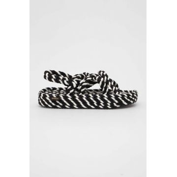 Bohonomad sandale Bodrum femei, culoarea negru, BOD.0120.PRS
