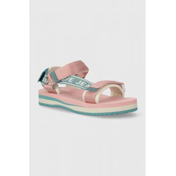 Pepe Jeans sandale copii POOL JELLY G culoarea roz