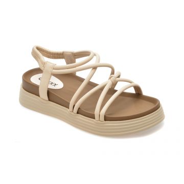 Sandale casual GRYXX bej, 9609, din piele ecologica