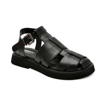 Sandale casual GRYXX negre, 276, din piele naturala