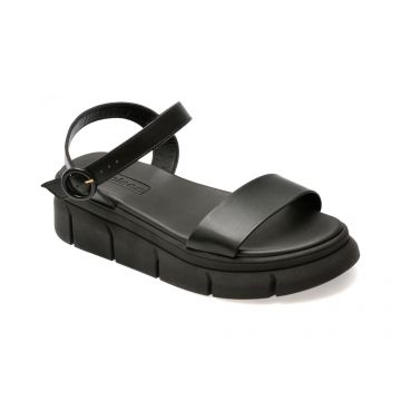 Sandale casual MOLECA negre, 5483102, din piele ecologica