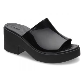 Sandale Crocs Brooklyn Slide High Shine Heel Negru - Black