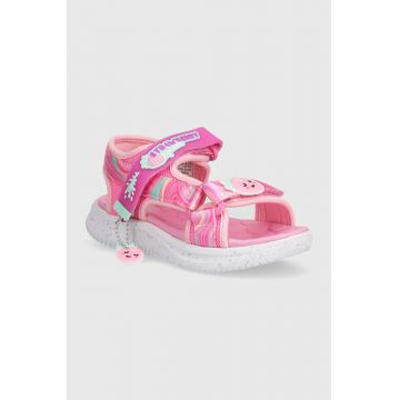 Skechers sandale copii JUMPSTERS SANDAL SPLASHERZ culoarea roz