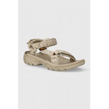 Teva sandale Terra Fi 5 Universal femei, culoarea bej, 1099443