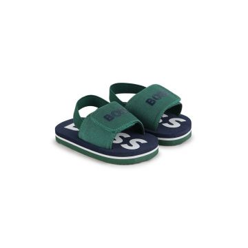BOSS sandale copii culoarea verde