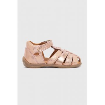 Froddo sandale din piele pentru copii culoarea roz