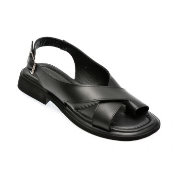 Sandale casual GRYXX negre, 1301206, din piele naturala