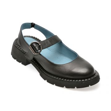 Sandale casual GRYXX negre, 601107, din piele naturala