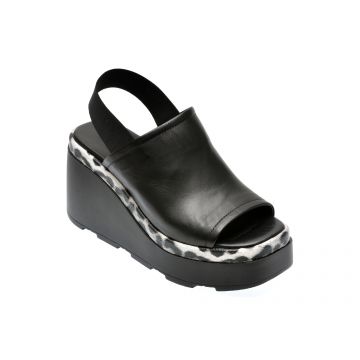 Sandale casual GRYXX negre, 96752, din piele naturala