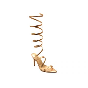 Sandale elegante ALDO aurii, 13736286, din piele ecologica