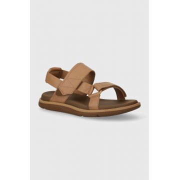 Teva sandale de piele Madera Slingback femei, culoarea maro, 1152570