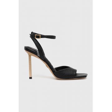 Aldo sandale de piele Lettie culoarea negru, 13743852.Lettie