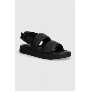 Inuikii sandale Padded Velcro femei, culoarea negru, 70106-135