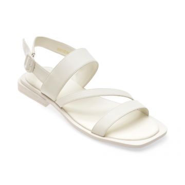 Sandale casual GRYXX albe, UZ1951, din piele naturala