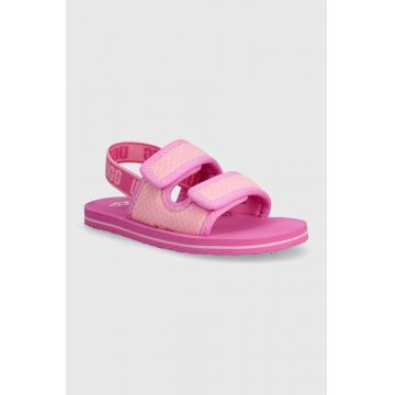 UGG sandale copii LENNON SLINGBACK culoarea roz