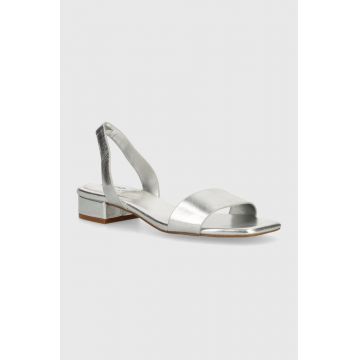 Aldo sandale de piele Dorenna femei, culoarea argintiu, 13740415.Dorenna