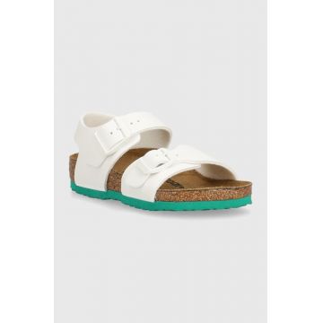 Birkenstock sandale copii New York Kids BF culoarea alb