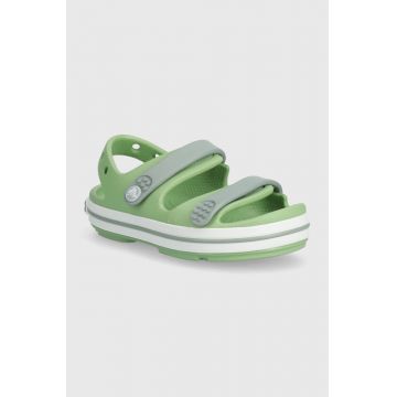 Crocs sandale copii CROCBAND CRUISER SANDAL culoarea verde