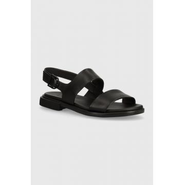 Camper sandale de piele Edy femei, culoarea negru, K200573-013