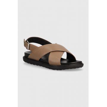 GARMENT PROJECT sandale de piele Lola Sandal femei, culoarea maro, GPWF2545