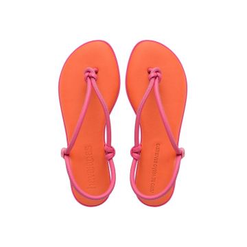 Havaianas sandale UNA ACAI femei, culoarea portocaliu, 4149616.7608