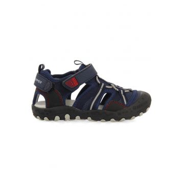 Sandale cu velcro si decupaje Emance 27585 - Bleumarin