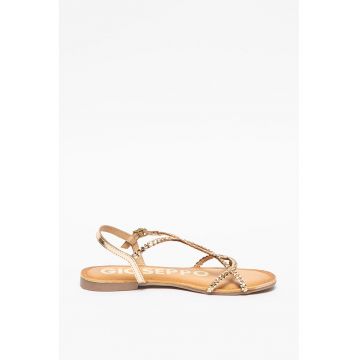 Sandale de piele cu barete incrucisate Ossian