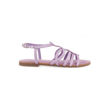 Sandale de piele cu model impletit Yakima - Lila