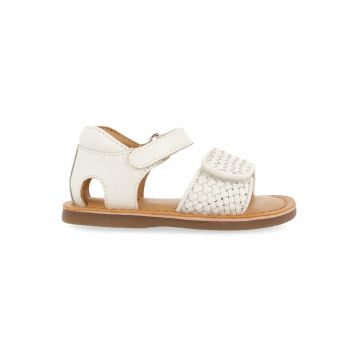 Sandale de piele cu velcro ATHENA 28301 - Alb