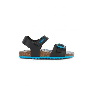 Sandale de piele ecologica cu velcro