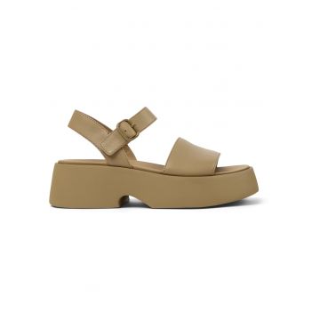 Sandale demi-wedge de piele 27221 Tasha