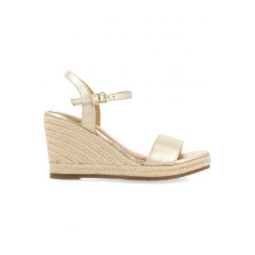 Sandale-espadrile de piele