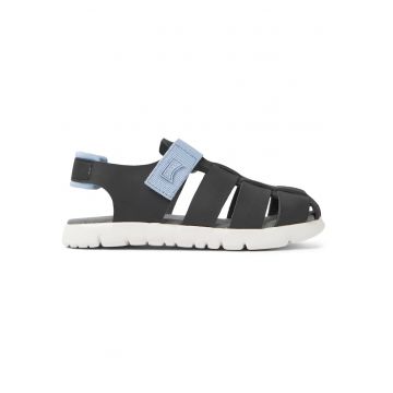 Sandale fisherman cu velcro Oruga 27423 - Negru