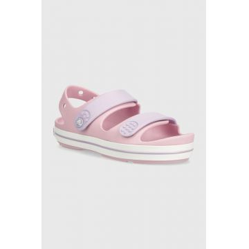 Crocs sandale copii Crocband Cruiser Sandal culoarea roz