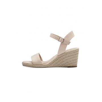 Sandale-espadrile cu talpa wedge