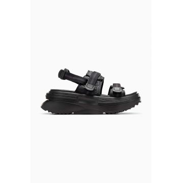 Converse sandale Run Star Utility Sandal Cx femei, culoarea negru, cu platforma, A06480C