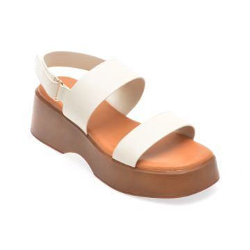 Sandale casual ALDO albe, 13734052, din piele ecologica