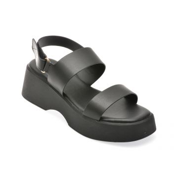 Sandale casual ALDO negre, 13734051, din piele ecologica