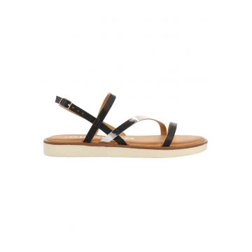 Sandale cu insertii de piele Carbis - Negru