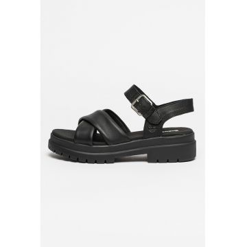 Sandale de piele cu aspect masiv London Vibe