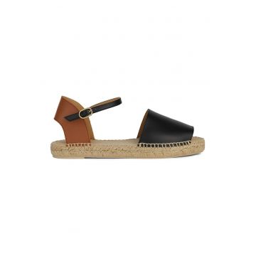Sandale-espadrile din piele Sandale-espadrile din piele