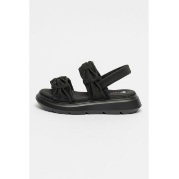 Sandale slingback de piele ecologica
