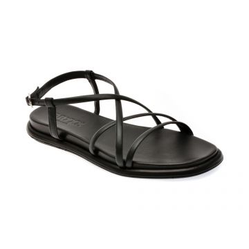 Sandale casual GRYXX negre, 4148, din piele naturala