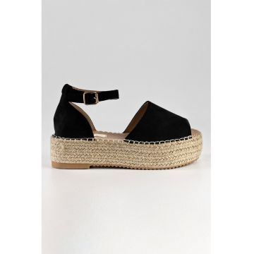 Sandale-espadrile cu talpa flatform Sandale-espadrile cu talpa flatform