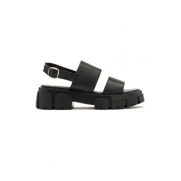 Sandale wedge de piele Demi