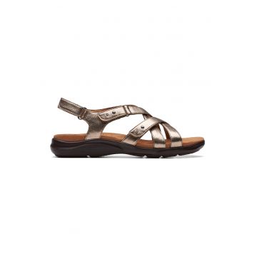 Sandale din piele cu barete incrucisate