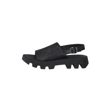 Sandale slingback de piele ecologica