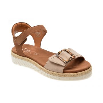 Sandale casual ARA bej, 38111, din piele intoarsa