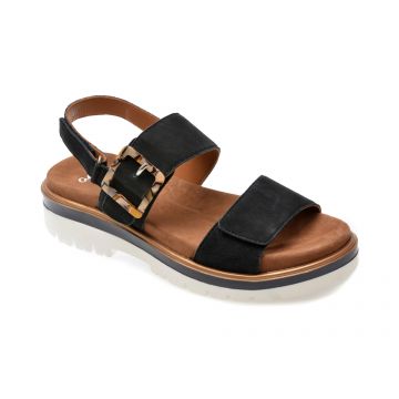Sandale casual ARA bleumarin, 21003, din piele intoarsa
