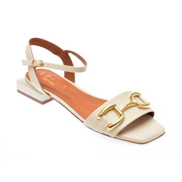 Sandale casual EPICA MADE IN BRAZIL albe, 1080740, din piele naturala